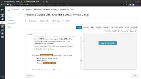 Module 6 Guided Lab | Creating a Virtual Private Cloud | AWS