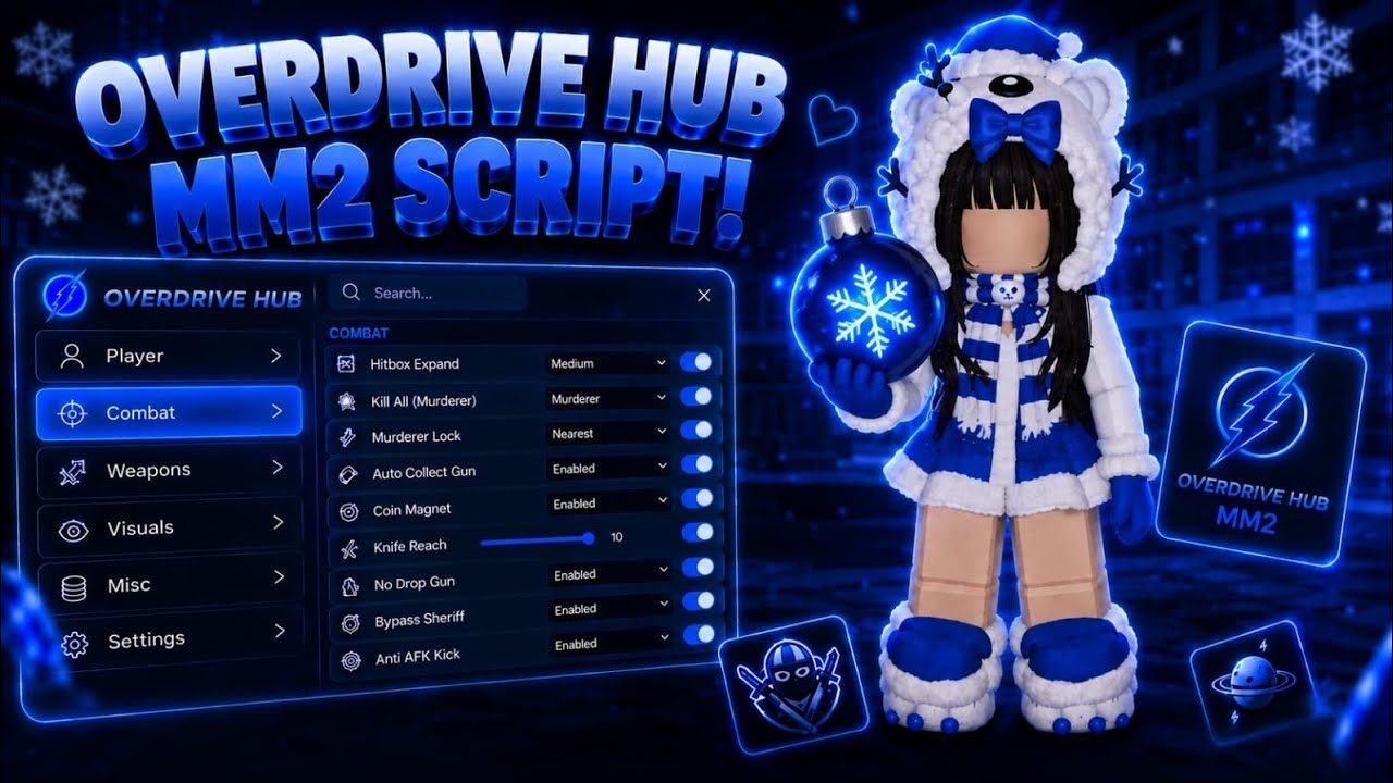 Overdrive Mm2 Script MM2 SCRIPT 🔵 OVERDRIVE HUB (OP FEATURES!) - YouTube