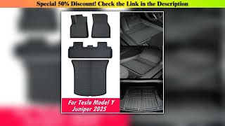 Slide Car Floor Mats For Tesla Model Y Juniper 2025 LHD RHD Model Y All Weather Floor Liners Anti-s