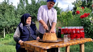 Cornelian compote and Shah PlovAzerbaijanian Royal Plov