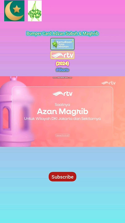 Download lagu Bumper Card Adzan Subuh & Maghrib - Kemuliaan Cinta Lebaran RTV (2024) #Shorts