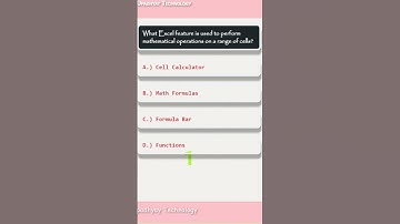 Excel Mcq 37 | Excel Mcq | #shorts |#reels |#viral |#upadhyay_technology