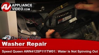 Speed Queen Washer Repair - Water Not Draining - Belt