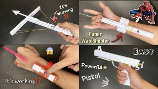 Making Paper Gun & Spider-Man Web Shooter Easy Paper Gun Paper Web Shooter Paper Craft
