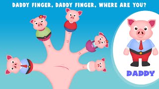 the finger family pig family nursery rhyme pig finger family songs