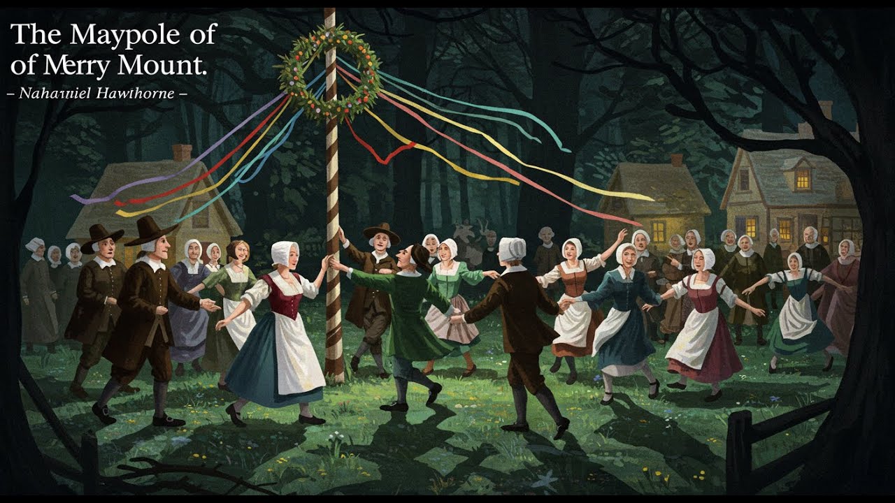 The Maypole of Merry Mount | Nathaniel Hawthorne | Allegorical Short Story (Audiobook)