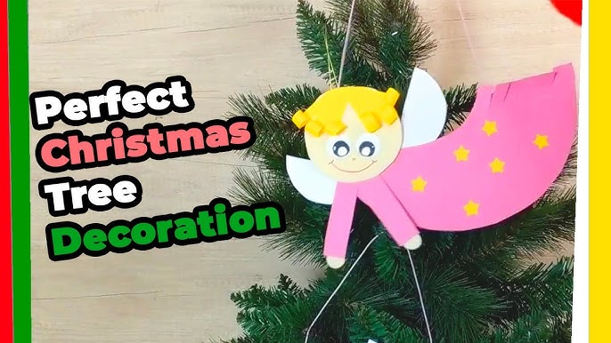 Paper Strip Angel Ornament Christmas Craft (with Free Template) - Buggy and  Buddy