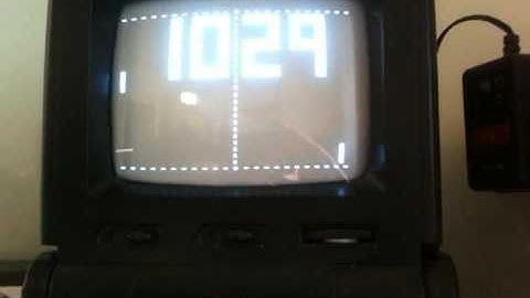 Pong Clock (raspberry pi)
