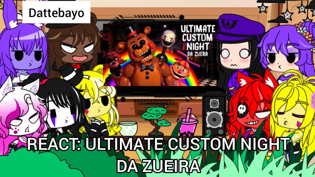 FNIA+JÉSSY REAGINDO A ULTIMATE CUSTOM NIGHT DA ZUEIRA LOUCURA TOTAL [PIRATA COVE] 