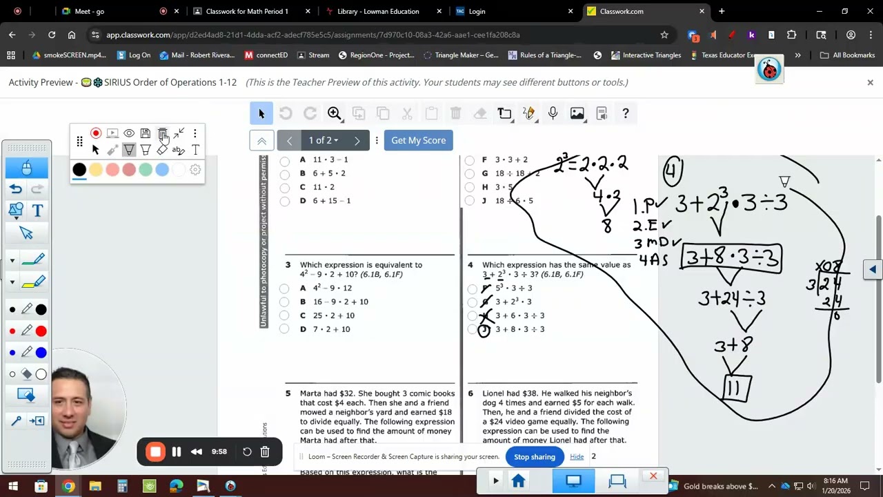 January 20, 2026 HW 1-8 ONLY