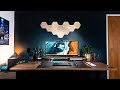 The dream desk setup and office tour  modern  simple