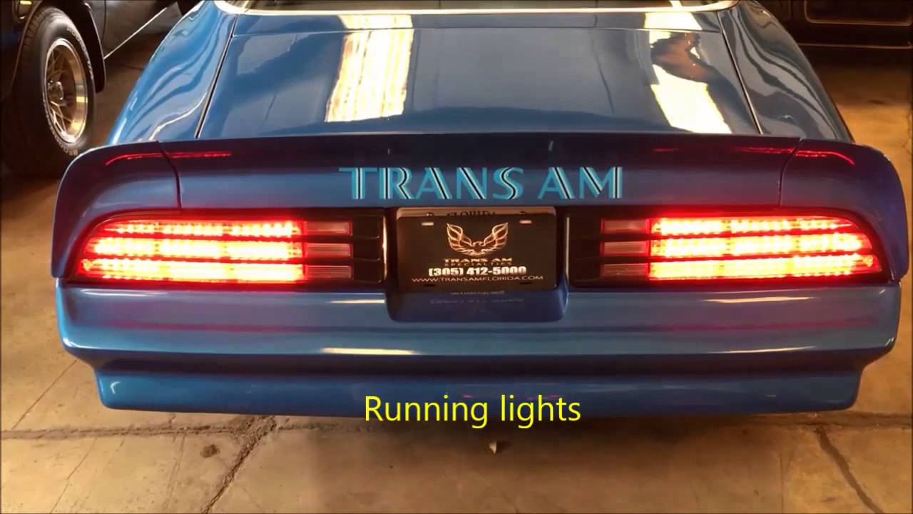 sadel Stifte bekendtskab vandtæt PREMIUM FIREBIRD TRANS AM BEST LED TAIL LAMP KIT 74 -78 - YouTube