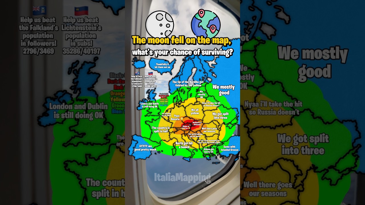 The moon fell on the map, whats your chance of survival? | ItaliaMapping 