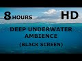 8 Hours of Deep Underwater Ambience - BLACK SCREEN - HD For Studying - Healing, Sleeping, ASMR.