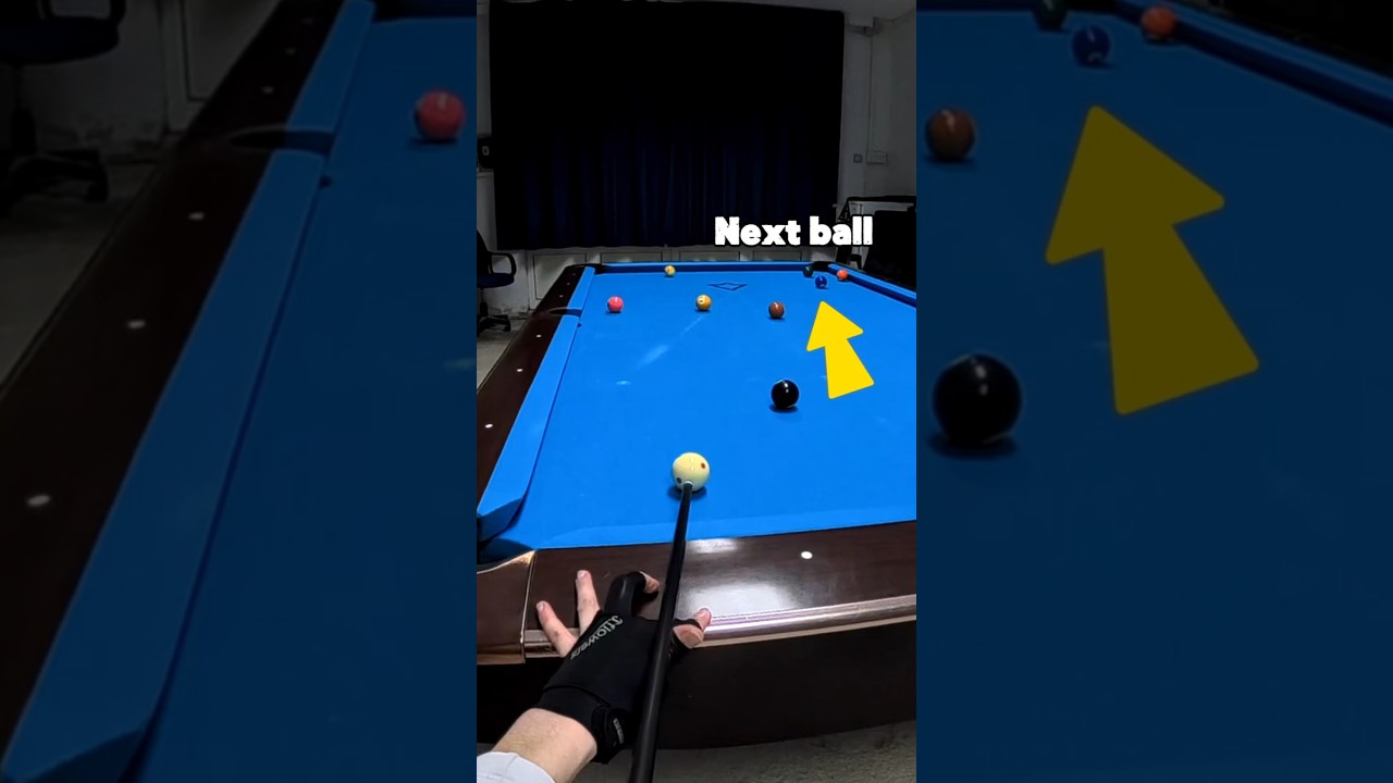 Image of video the 9-Ball Positional Shot #9ball #poolplayer 24