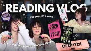 creepy crawly horror & underhyped books for escape the readathon 🐜🌿✨ weekly reading vlog