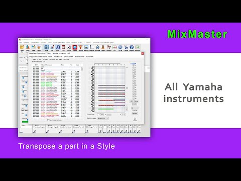 MixMaster - transpose a Part in a Style