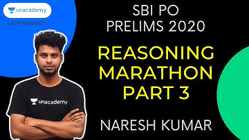 Reasoning marathon part- 3 for SBI PO prelims by Naresh Kumar