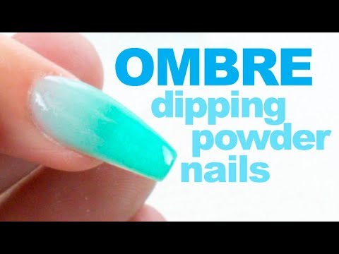 Dip Powder Ombre Nail Tutorial with Chisel Dipping Powder - YouTube