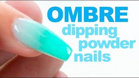 Dip Powder Ombre Nail Tutorial with Chisel Dipping Powder