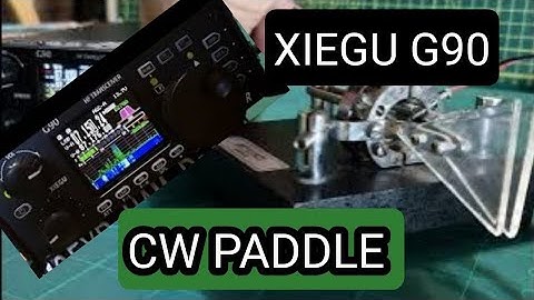 XIEGU G90 - CW PADDLE SET UP
