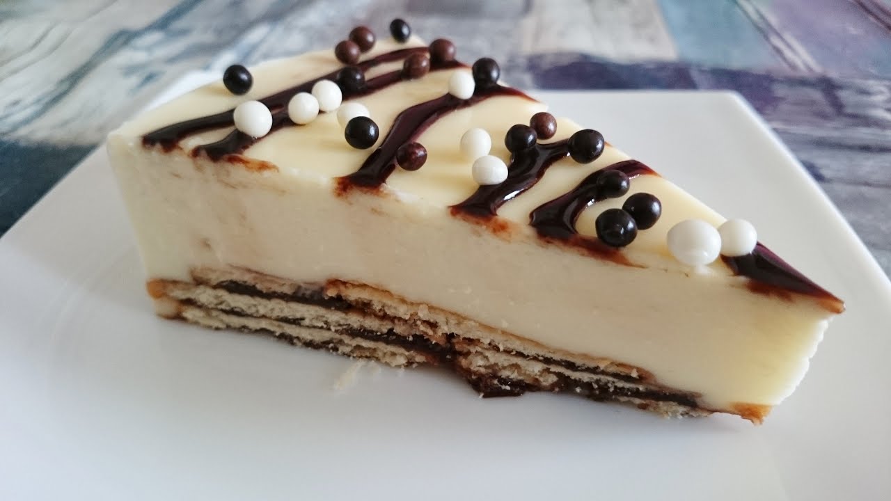 Tarta de Queso Philadelphia y Chocolate Blanco SIN HORNO Postres Mil -  YouTube