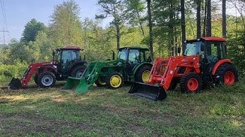 John Deere 5065e vs. Mahindra 6065 vs. Kioti RX6620  - Utility Tractor Battle
