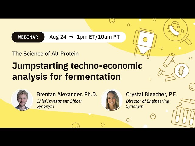 Synonym: Jumpstarting techno-economic analysis for fermentation