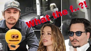 Amber Heard & James Franco caught in elevator being affectionate in elevator