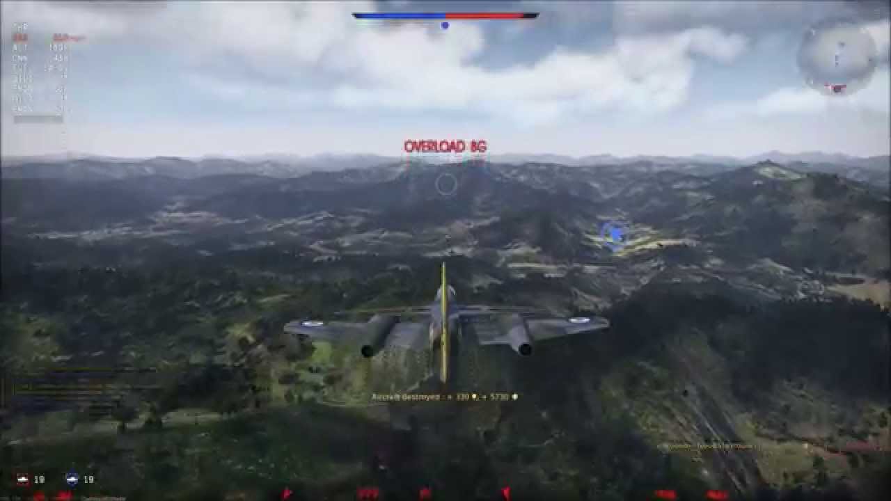 War Thunder Meteor F 8 Gameplay Best Aircraft Attack Game
