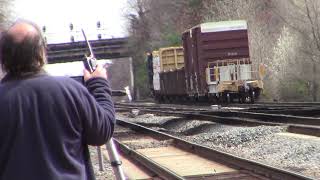 MVI 0975 csx D780-21 local  mix frieght at st  Denis