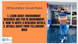 PMRF Fellow | IIT Mumbai | Want to do PhD in Environment research| startup in environment field