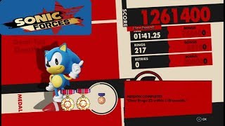 Sonic Forces - Stage 22 Death Egg: Under 110 Seconds (1:41.25)