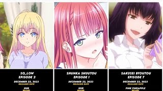 Upcoming  2023 december hanime  @credit to the rightful owner