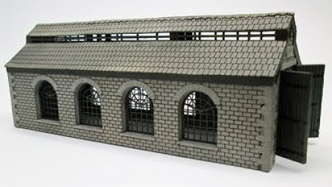 How to build the N Gauge Loco Shed from Ancorton Models