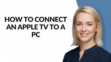 How to Connect an Apple Tv to a Pc - Julia