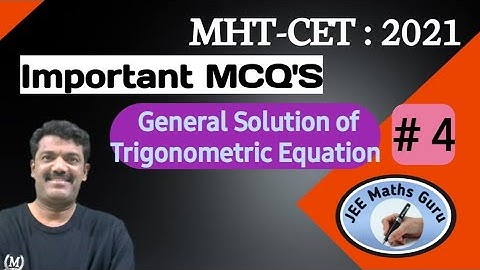 General solution of  T.E. # 4 | IMP MCQ
