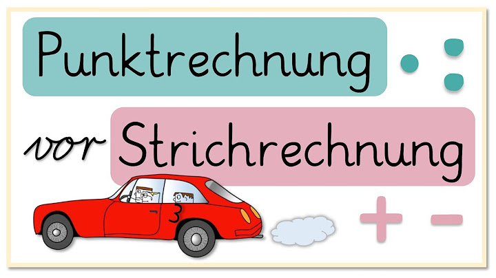 Punktrechnung vor Strichrechnung