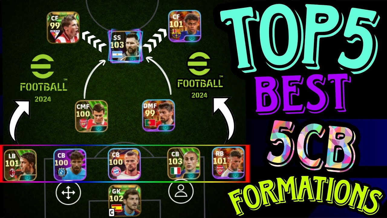 BEST 5CB FORMATION'S ️⚔️eFootball 2024💫🤩 - YouTube