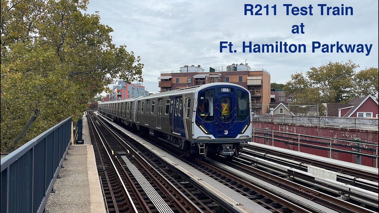 MTA BMT Subway: R211 Test Train via West End at Ft. Hamilton Parkway ...
