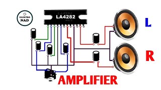 How To Make Simple Amplifier La4282 Stereo