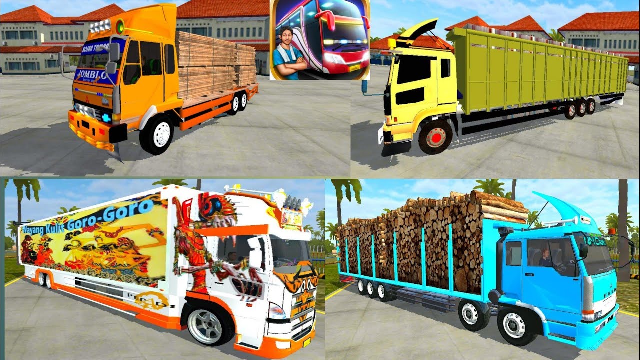 💥BAGI - BAGI 4 MOD TRUCK PUANJANG BUSSID | LONG CHASIS  