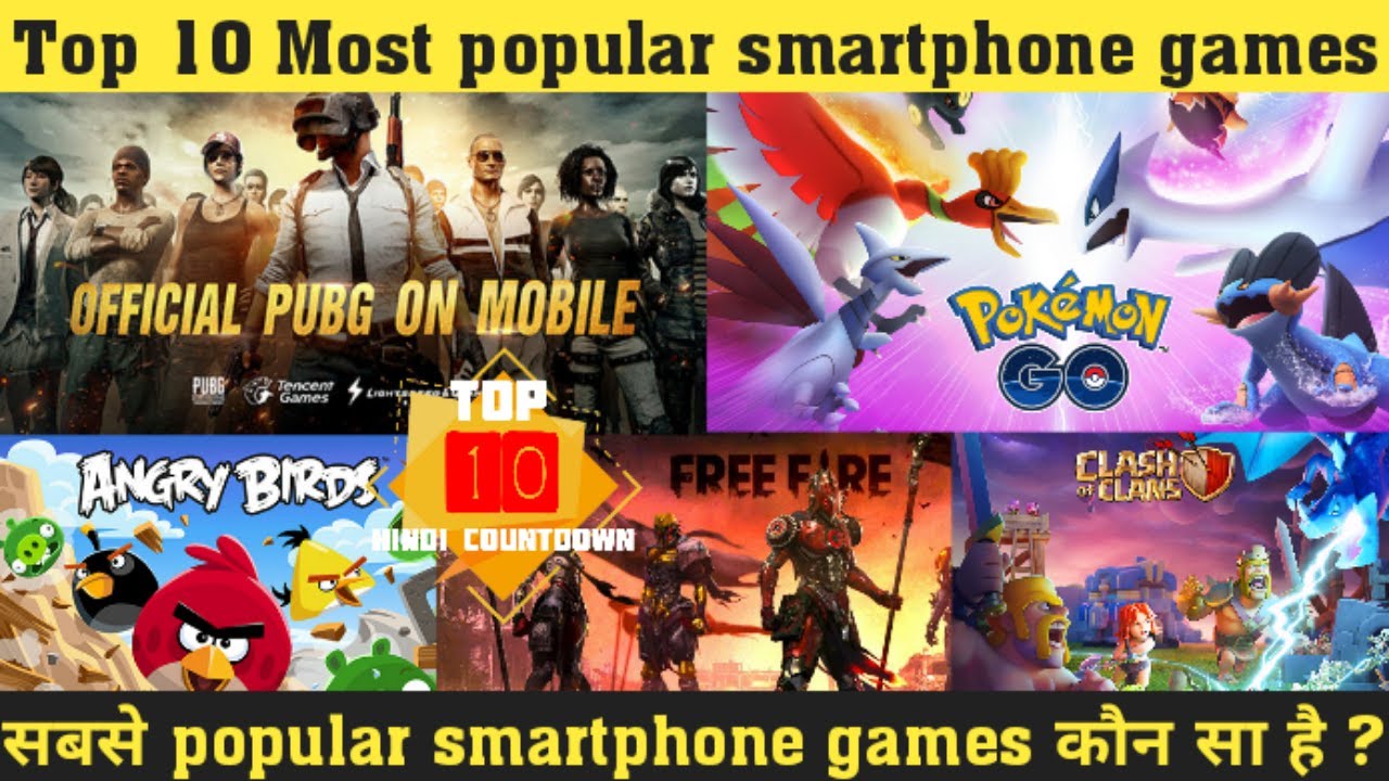 Top 10 Most popular Smartphone games Best Smartphone Games YouTube