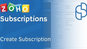 ZOHO Subscriptions   Add a subscription