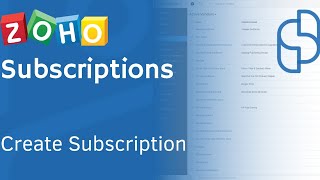 ZOHO Subscriptions   Add a subscription