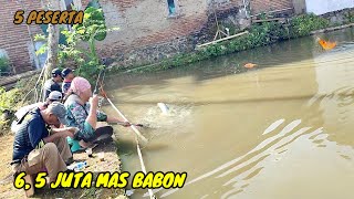 GILA IKAN KOK BESAR BESAR AMAT‼6,5 JUTA DI PANCING 5 ORANG