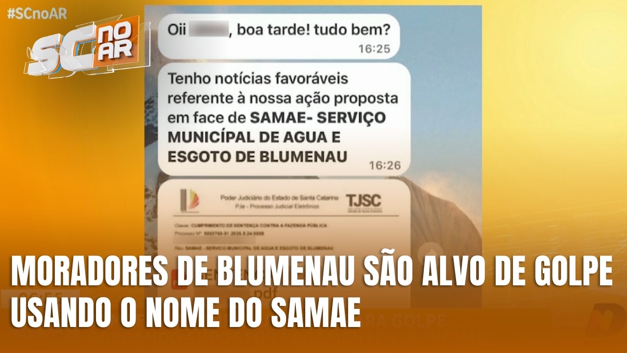 Samae de Blumenau alerta para golpe que cobra supostos pagamentos judiciais