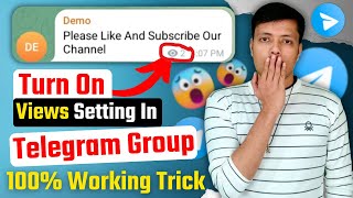 How to Enable VIEWS Setting in Telegram Group Messages