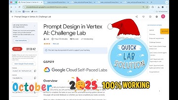 [August 2025] Prompt Design in Vertex AI: Challenge Lab | #qwiklabs | #GSP519 | [With Explanation🗣️]