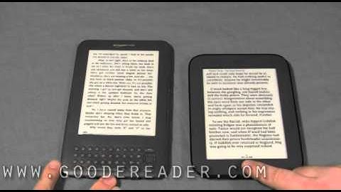 Amazon Kindle and Nook Simple Touch Reader Comparison